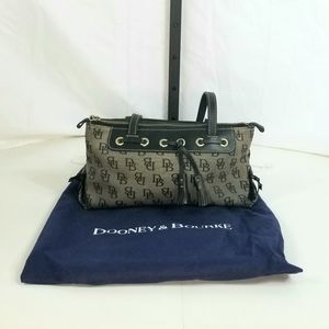 Dooney & Bourke Tan Signature Logo Satchel